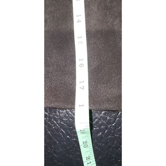 NWT Vintage Comint Black Suede Leather Skirt Size 9/10 - Picture 11 of 12